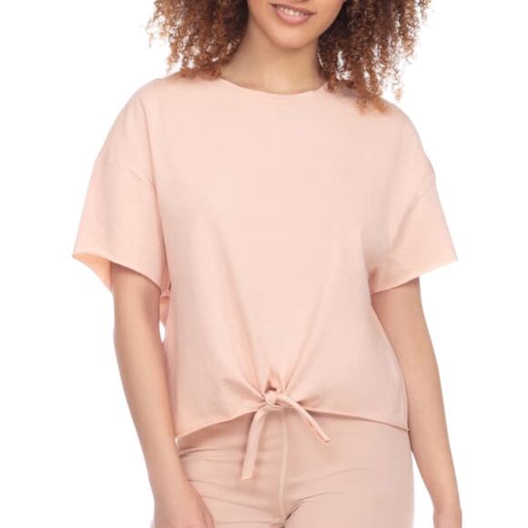 Honeydew Intimates Pink Off The Grid Knit Tie T-shirt Size Medium NWOT $38 MSRP - Picture 1 of 7